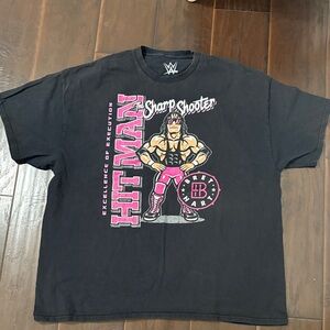 WWE Black and Pink Hitman Graphic Tee